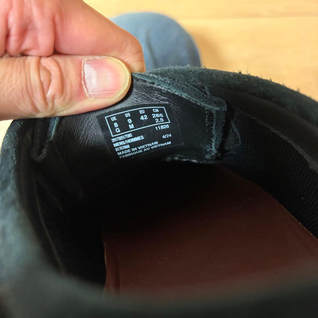 クラークス ワラビー ゴアテックス gore-tex ブラック 26.0