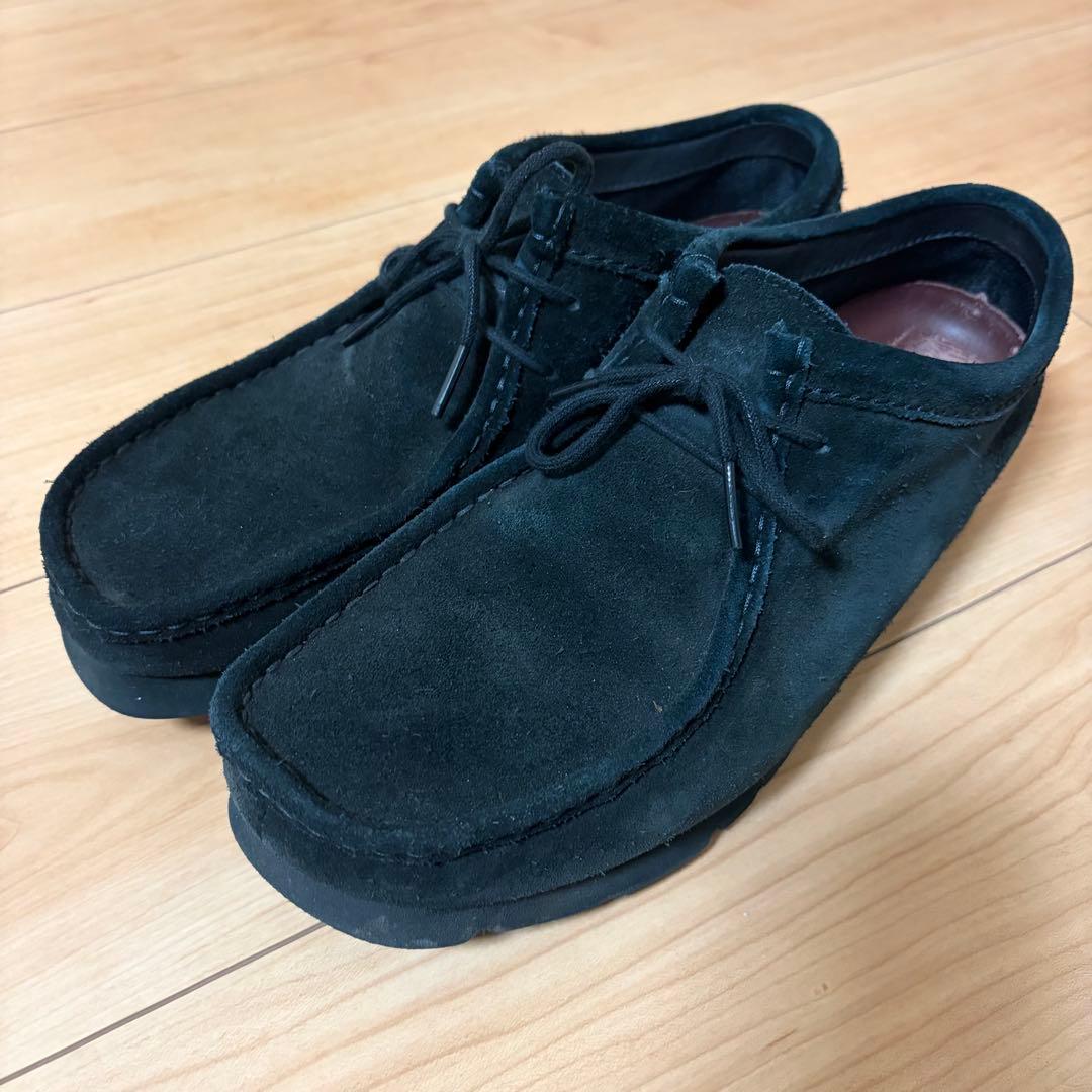 クラークス ワラビー ゴアテックス gore-tex ブラック 26.0