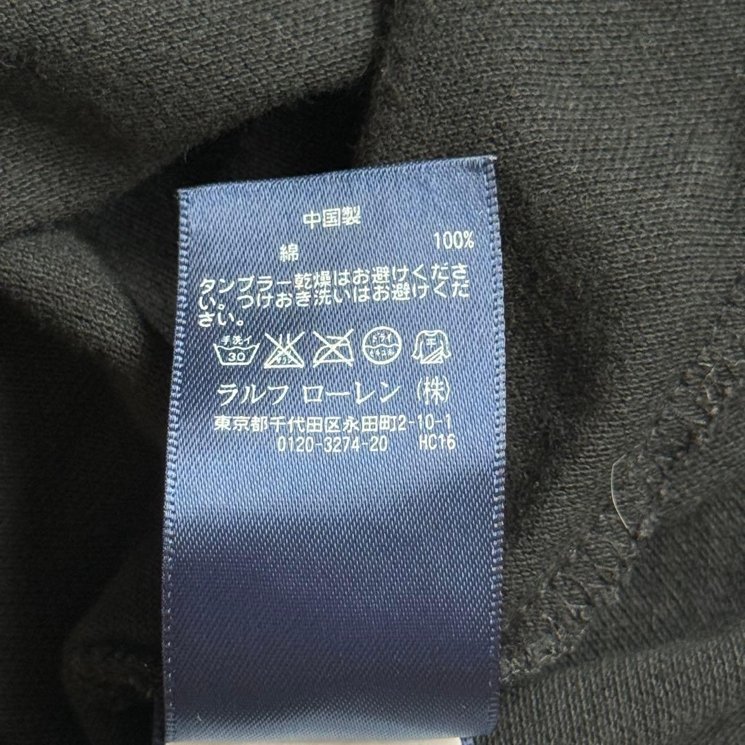 Y2K 00s ラルフローレン ビッグポニー ポロシャツ黒 美品ラインストーン