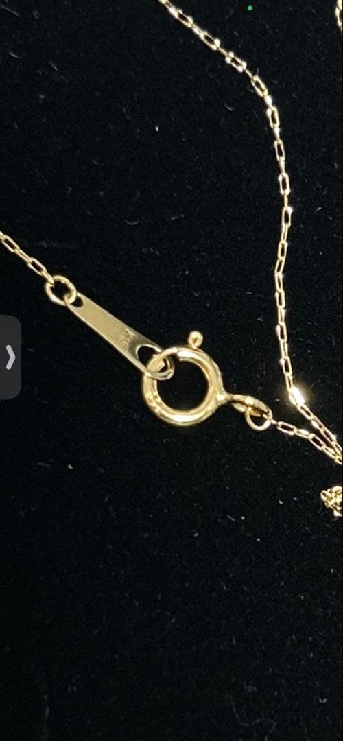 もも　お値下げ　新品未使用　k18 Mal. 雫型ネックレス