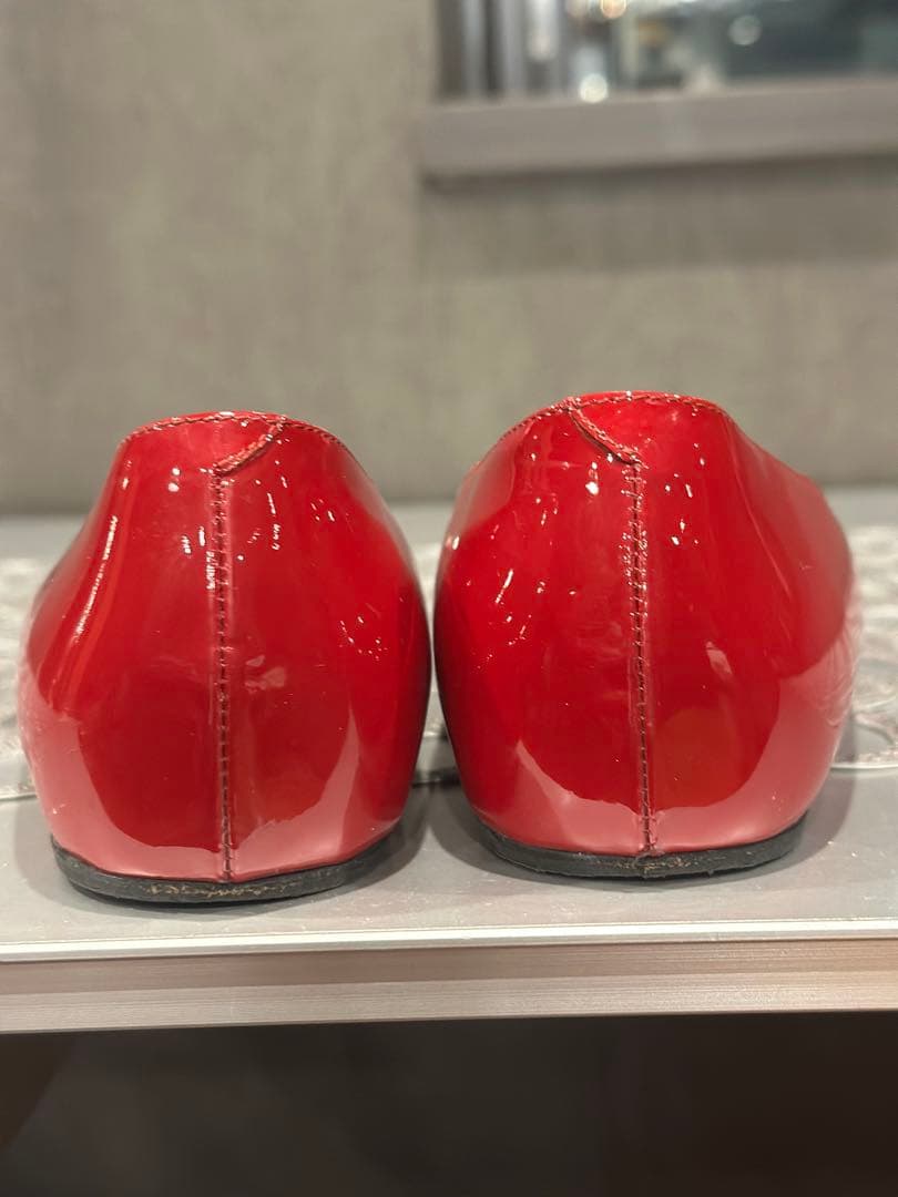 ロジェヴィヴィエ　バレエシューズ　37 赤