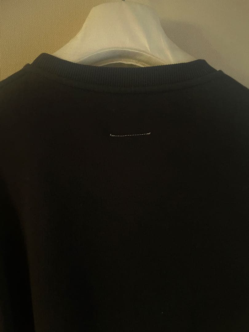 【新品未使用】 MM6 クロップド スウェット ブラック