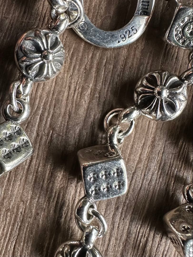 ウォレットチェーン ダブルクリップ　163グラム