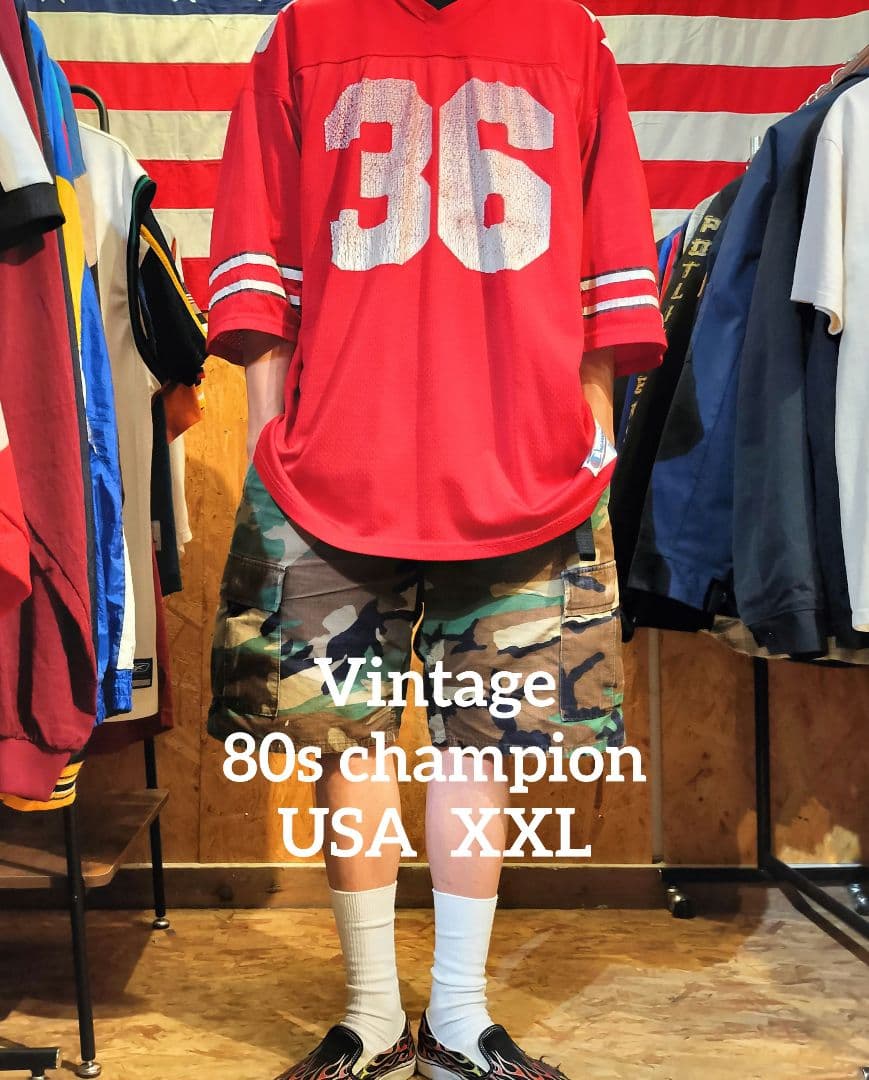 シャツ XXL Vintage Champion 80s USA GAME shirt