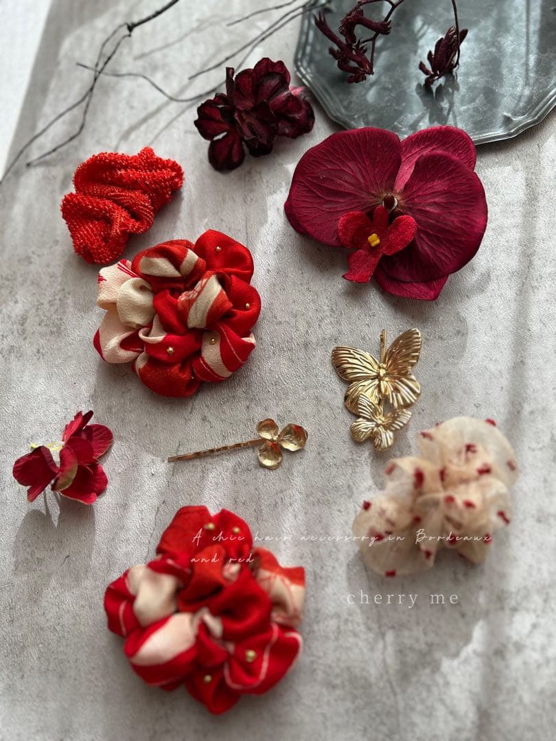 a*4様 七五三　七五三髪飾り　ヘッドドレス　着物髪飾り　リメイク髪飾り　062