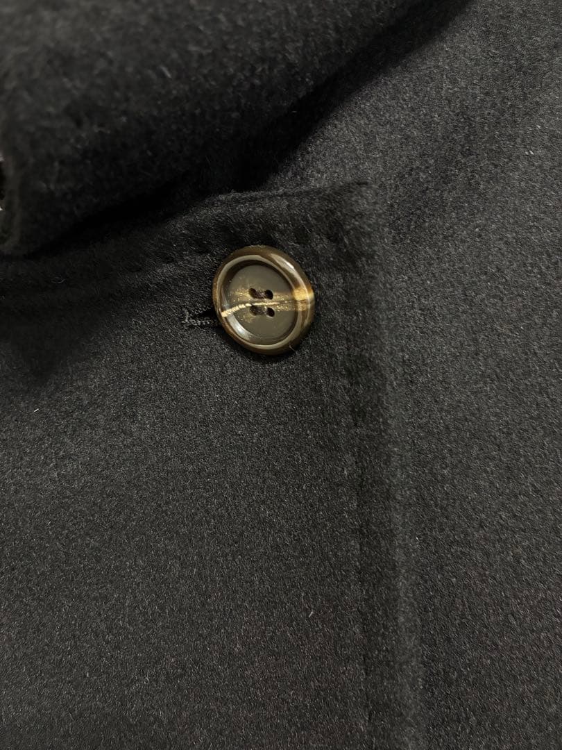 11号 イネドINED カシミヤ100%ラップコート 黒　冠婚葬祭 フォーマル
