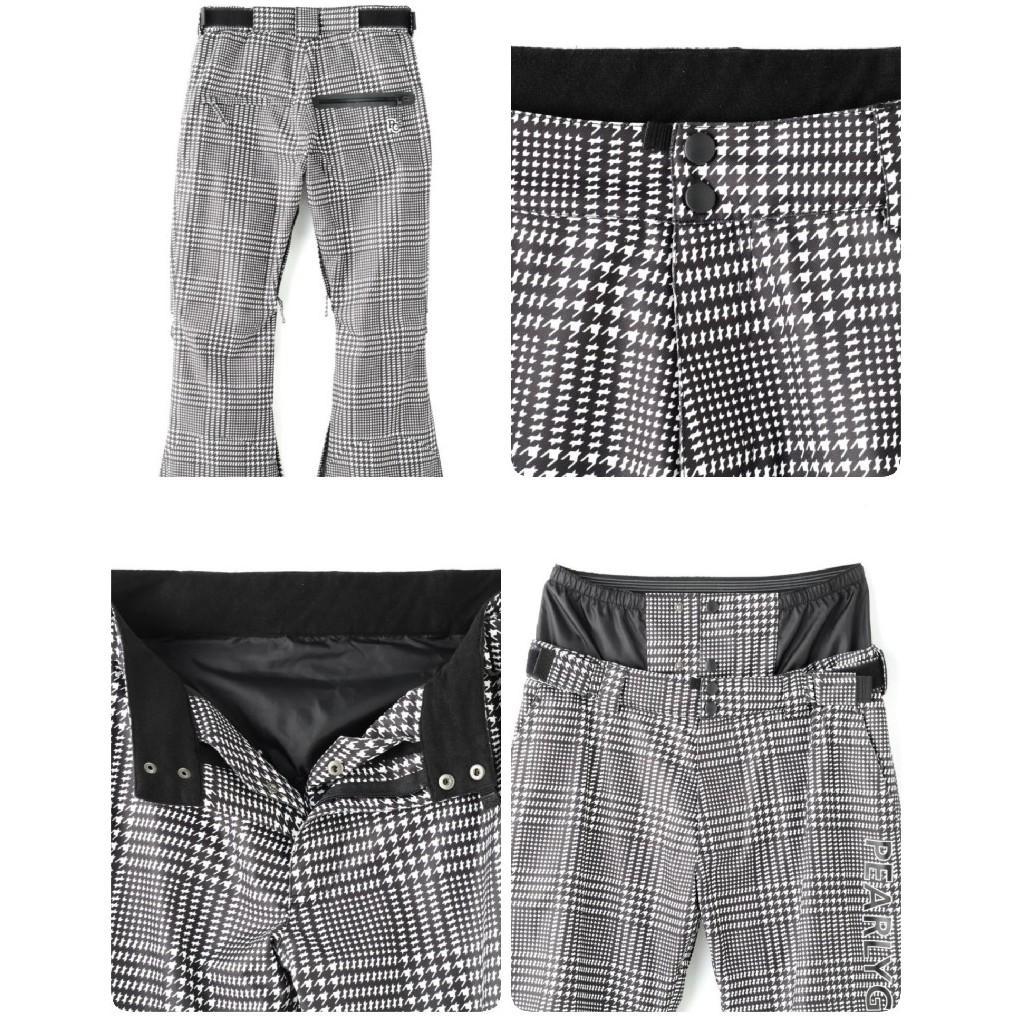 未使用 パーリーゲイツ 防汚・水・風テフロン加工 スノーパンツ L（W84）黒白