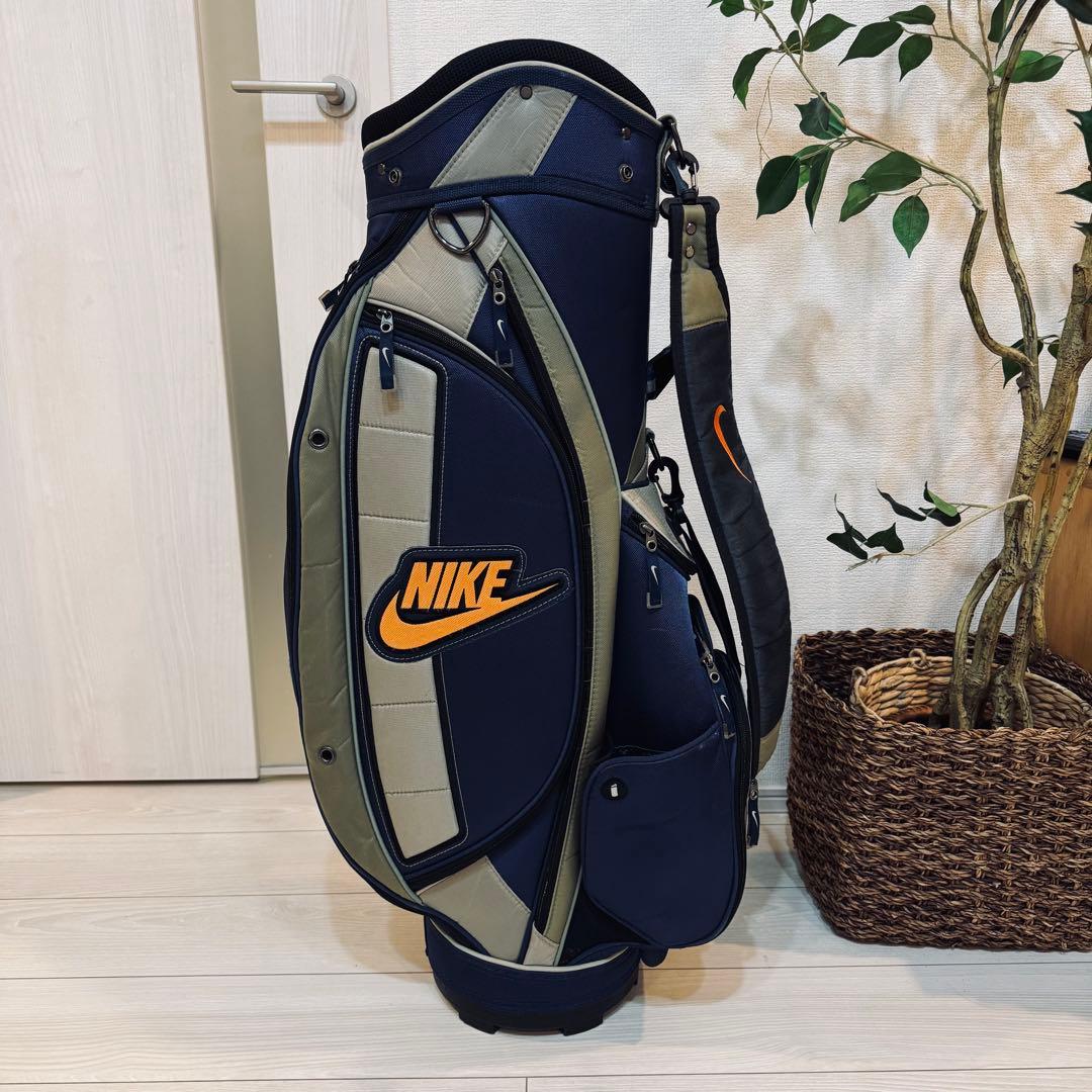 希少　NIKE キャディバッグ ゴルフバッグ BG0229 ネイビー