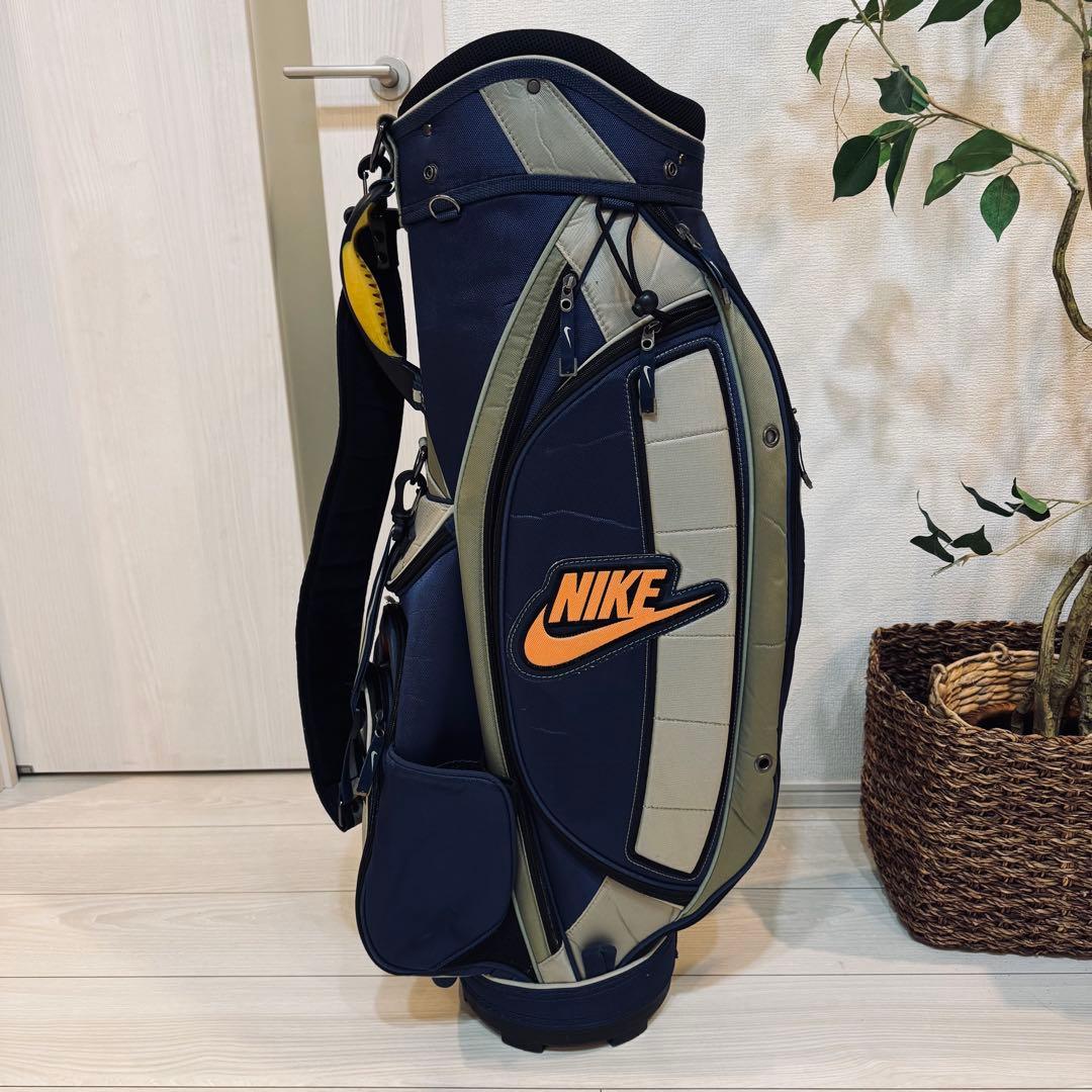 希少　NIKE キャディバッグ ゴルフバッグ BG0229 ネイビー