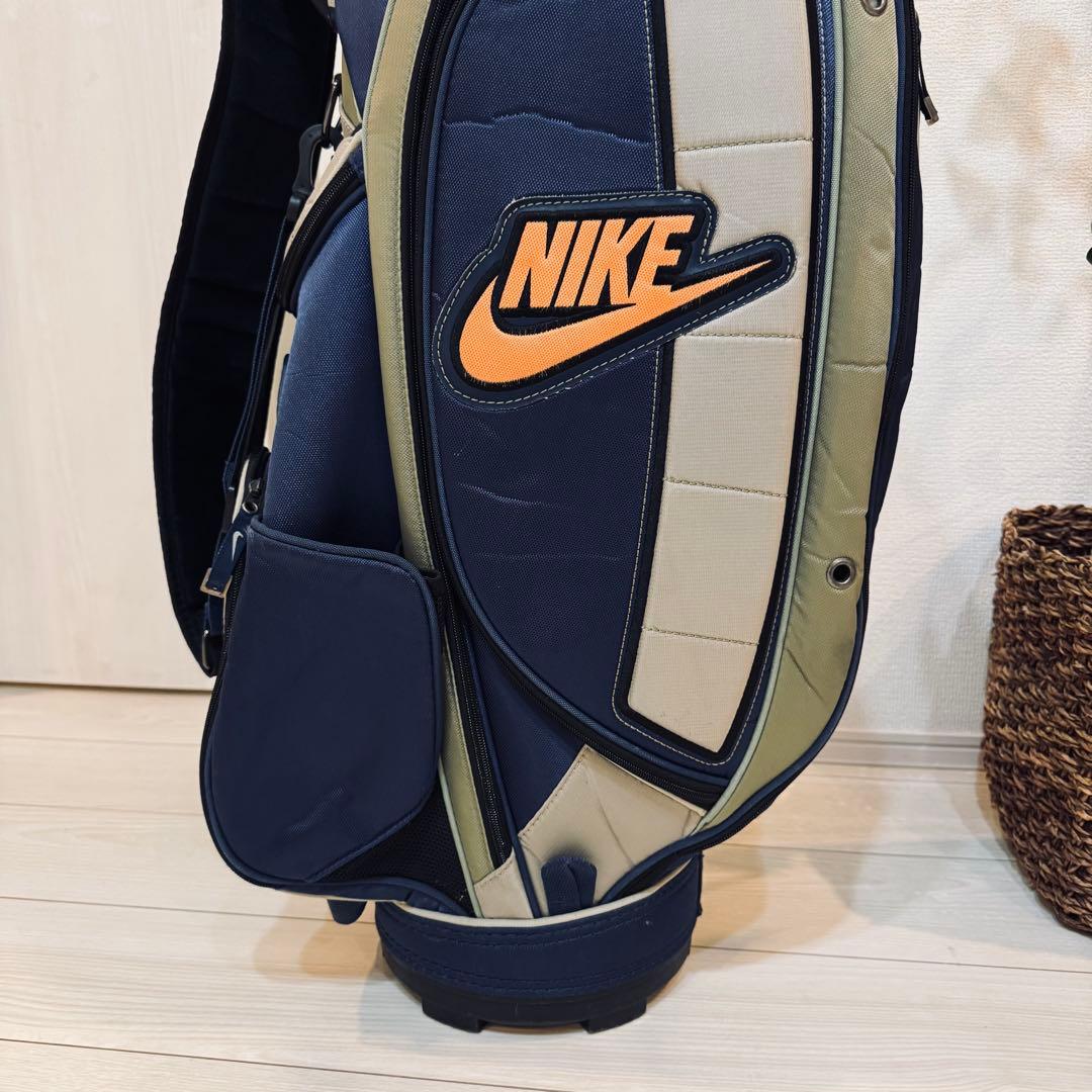 希少　NIKE キャディバッグ ゴルフバッグ BG0229 ネイビー