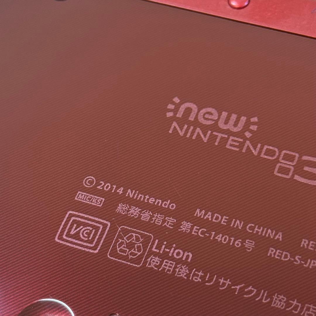 7-143【美品】Newニンテンドー3DS LL メタリックレッド 下IPS
