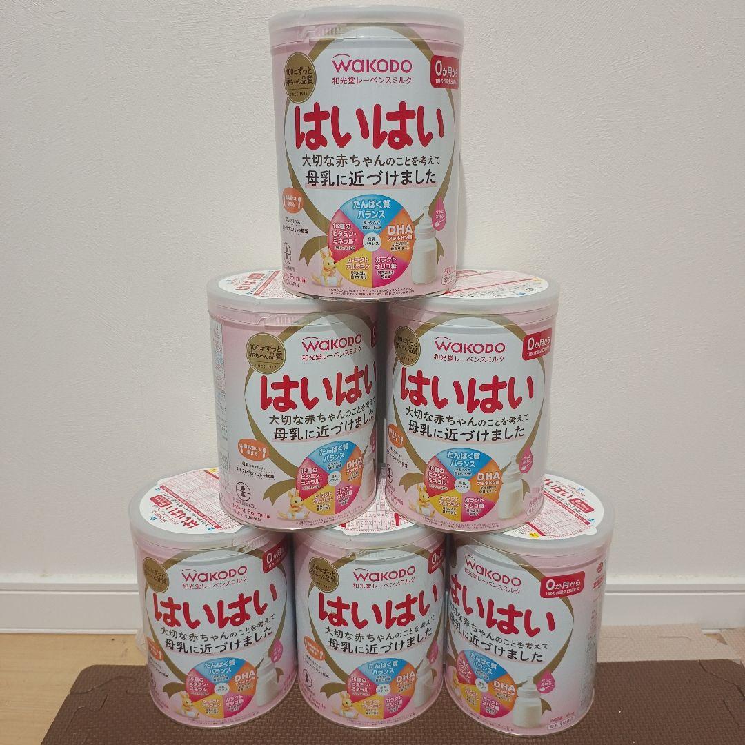 WAKODO 和光堂 はいはい 粉ミルク 大缶6缶セット
