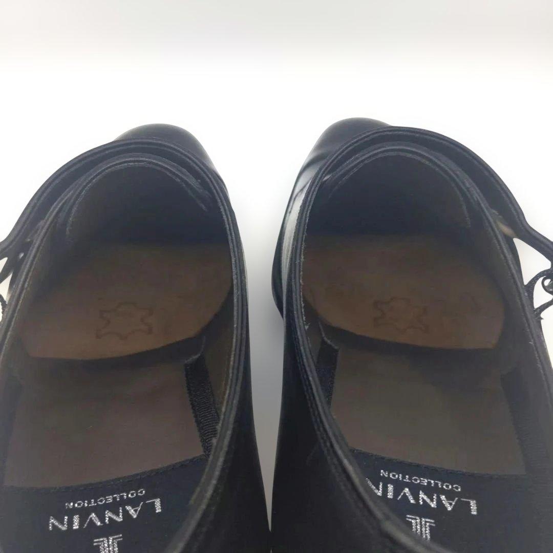 極美品 LANVIN COLLECTION 26cm ダブルモンク 黒ランバン