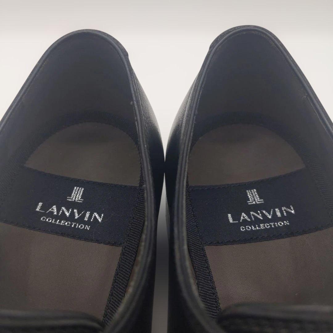 極美品 LANVIN COLLECTION 26cm ダブルモンク 黒ランバン