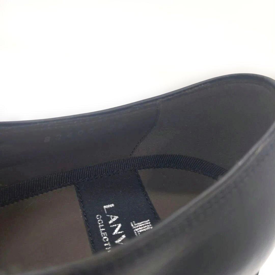極美品 LANVIN COLLECTION 26cm ダブルモンク 黒ランバン