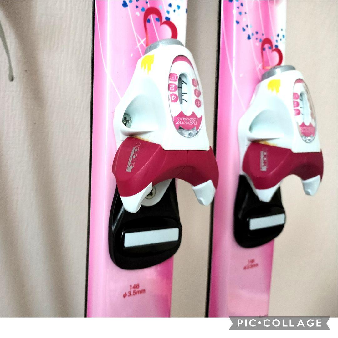 KAZAMA SPAXJ146 ジュニアスキー 3点セット女の子 Hartポール