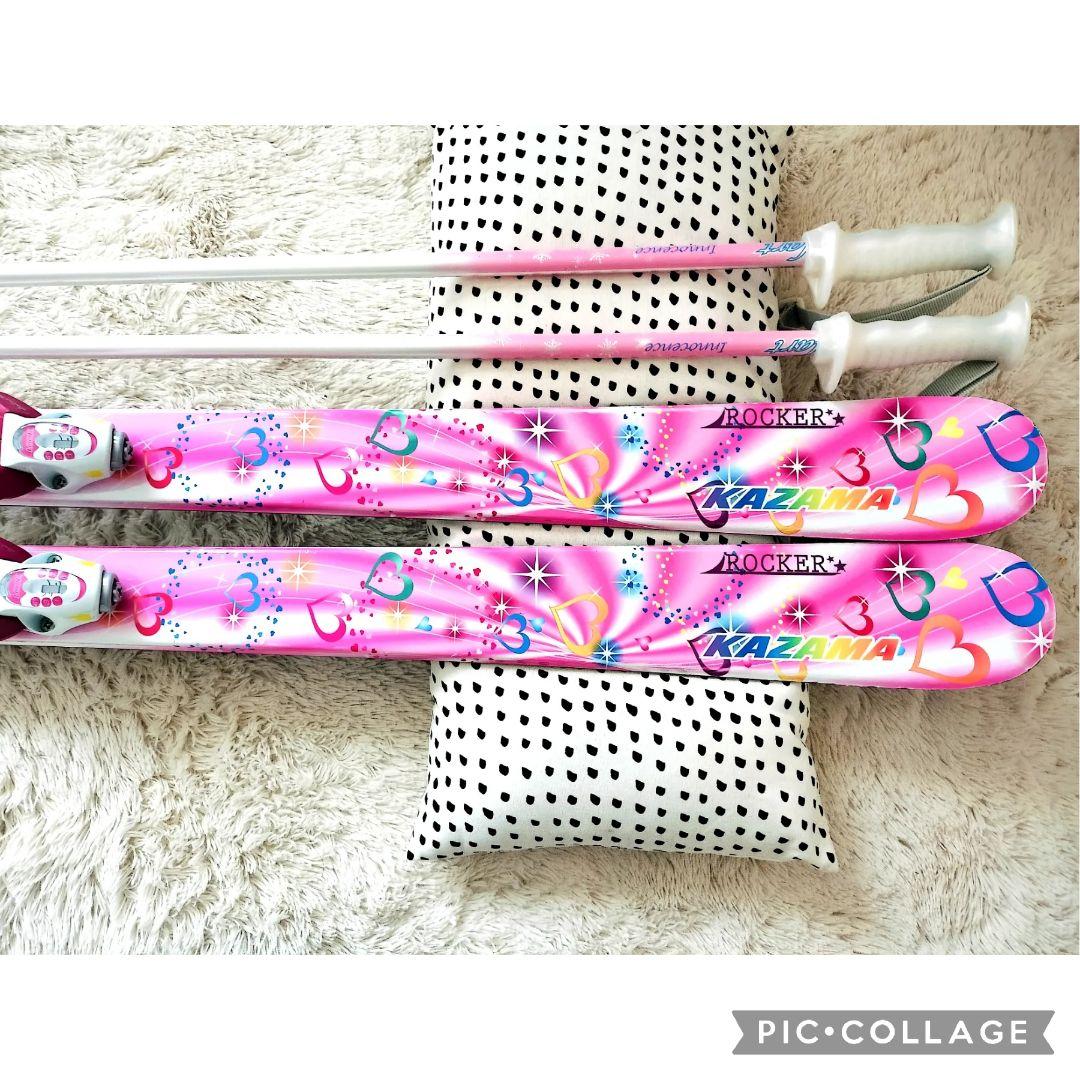 KAZAMA SPAXJ146 ジュニアスキー 3点セット女の子 Hartポール