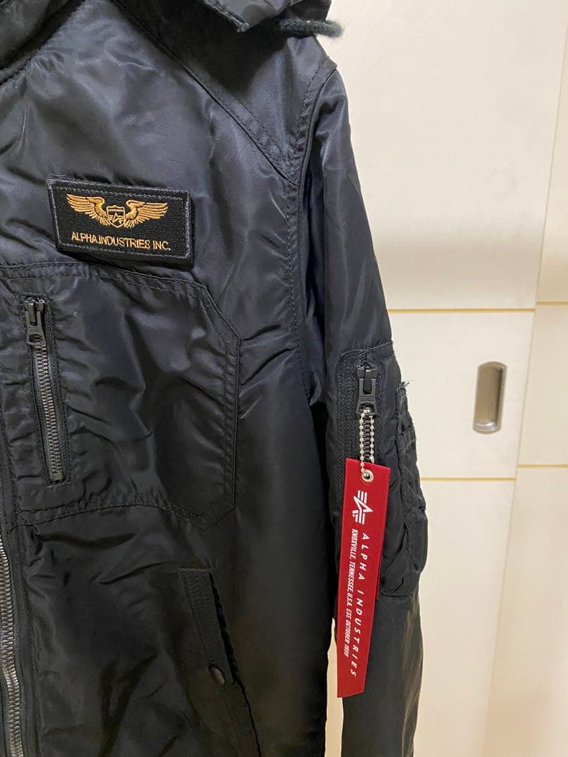 ALPHA INDUSTRIES ブラック MA-1 ジャケット Lサイズ