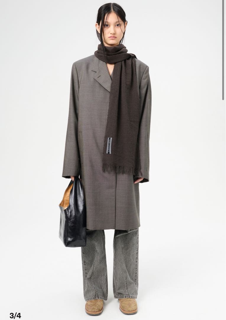 小物 OUR LEGACY COTTAGE SCARF Oak Grey Wool