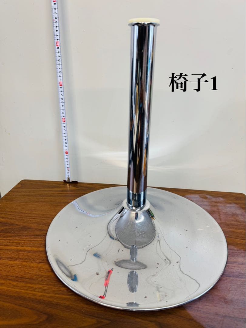 【専用②】赤ベルベット カウンターチェア 2脚セット おしゃれ 固定式