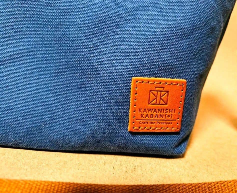 カワニシカバン　ミニモン　ウォッシュブルー　ショルダー無し