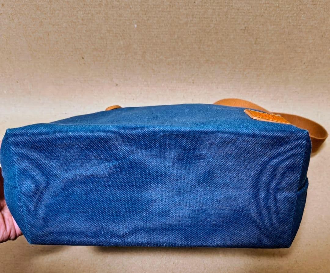 カワニシカバン　ミニモン　ウォッシュブルー　ショルダー無し