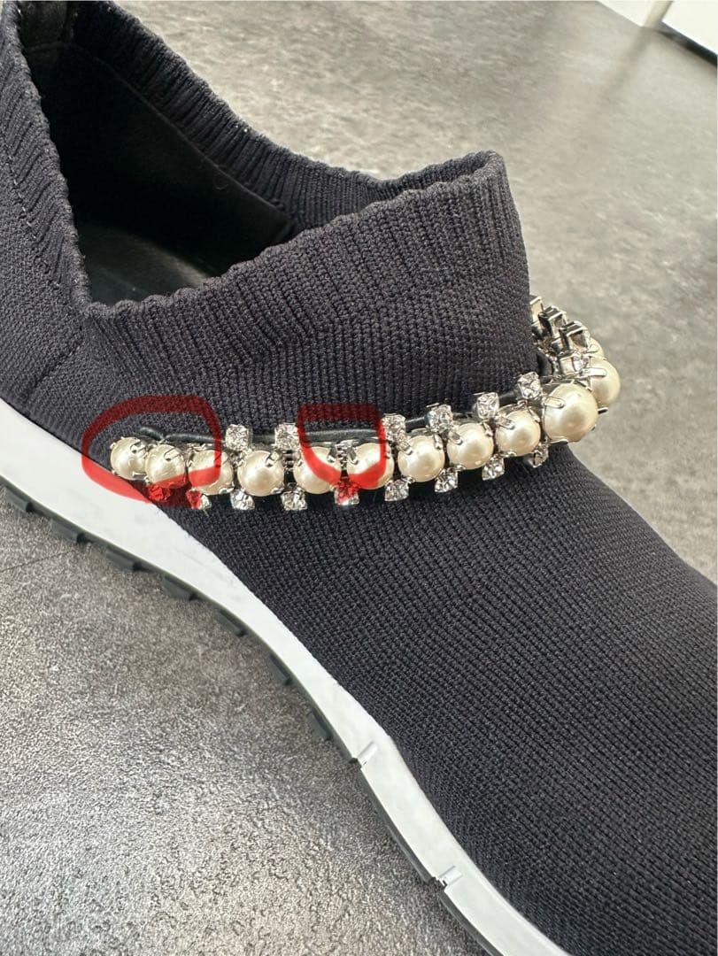 ジミーチュウ スニーカー ビジュー ヴェローナJIMMY CHOO 23.5