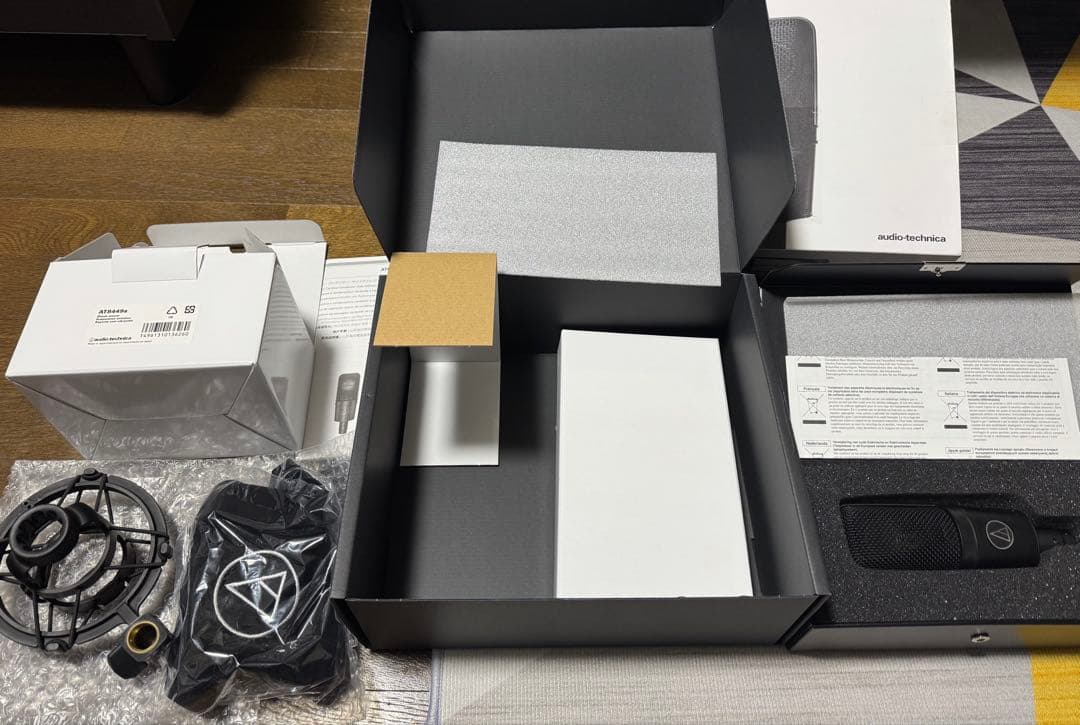 audio-technica AT4040 コンデンサーマイク AT-PF2付き