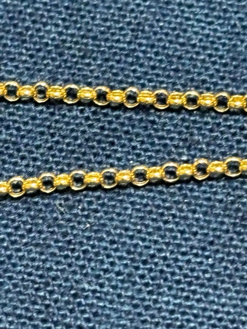 18金ネックレス　刻印　検査済