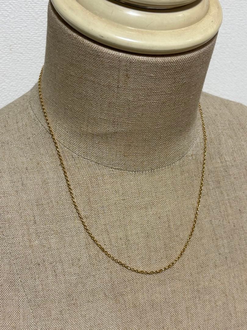 18金ネックレス　刻印　検査済