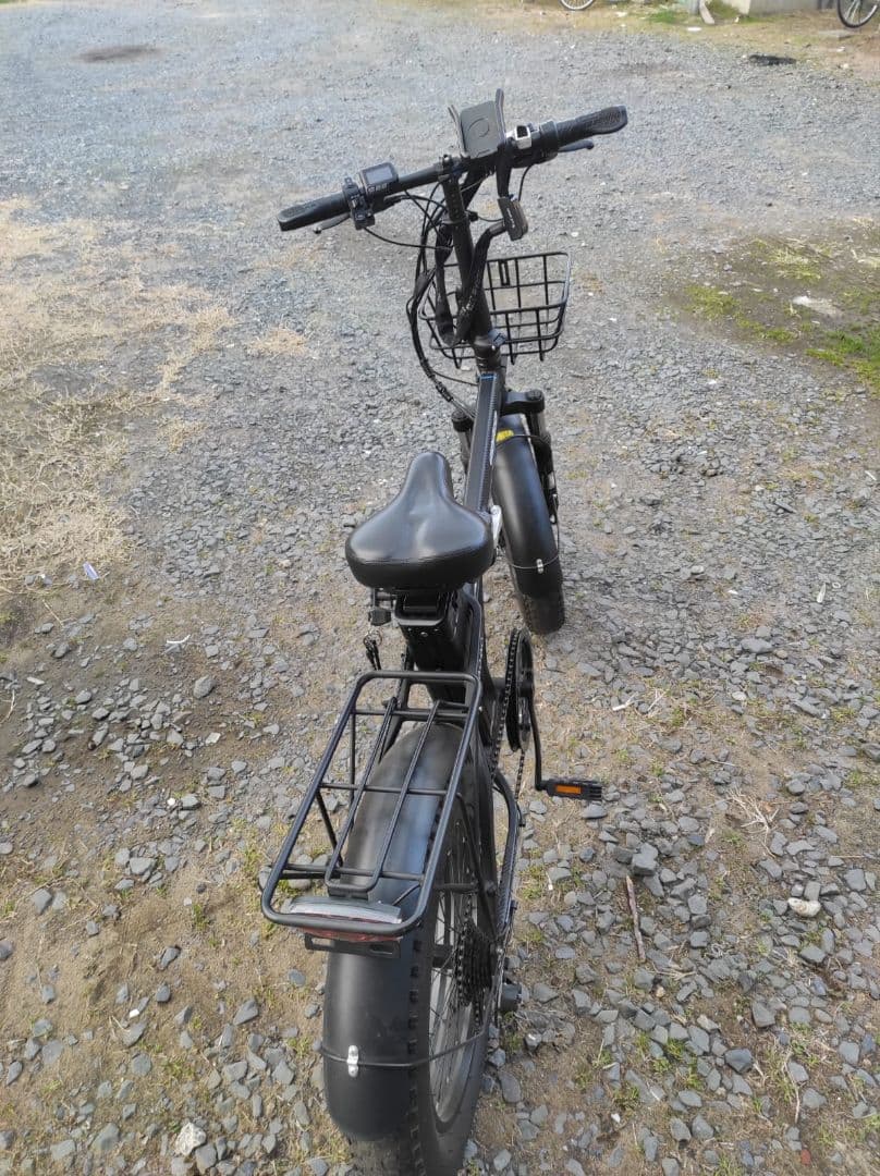 FLYFISH 折りたたみ自転車 ブラック フロントバスケット(ジャンク)