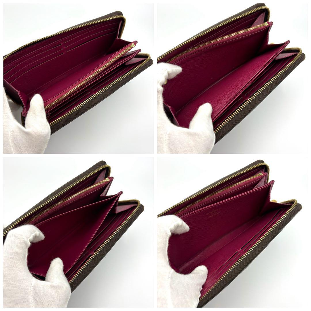 【美品・新型】ルイヴィトン モノグラム ジッピーウォレット フューシャ 長財布
