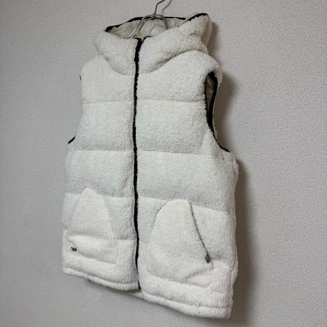 ノースフェイス ホワイトレーベル ボアフリース ダウンベスト 韓国限定 Lサイズ