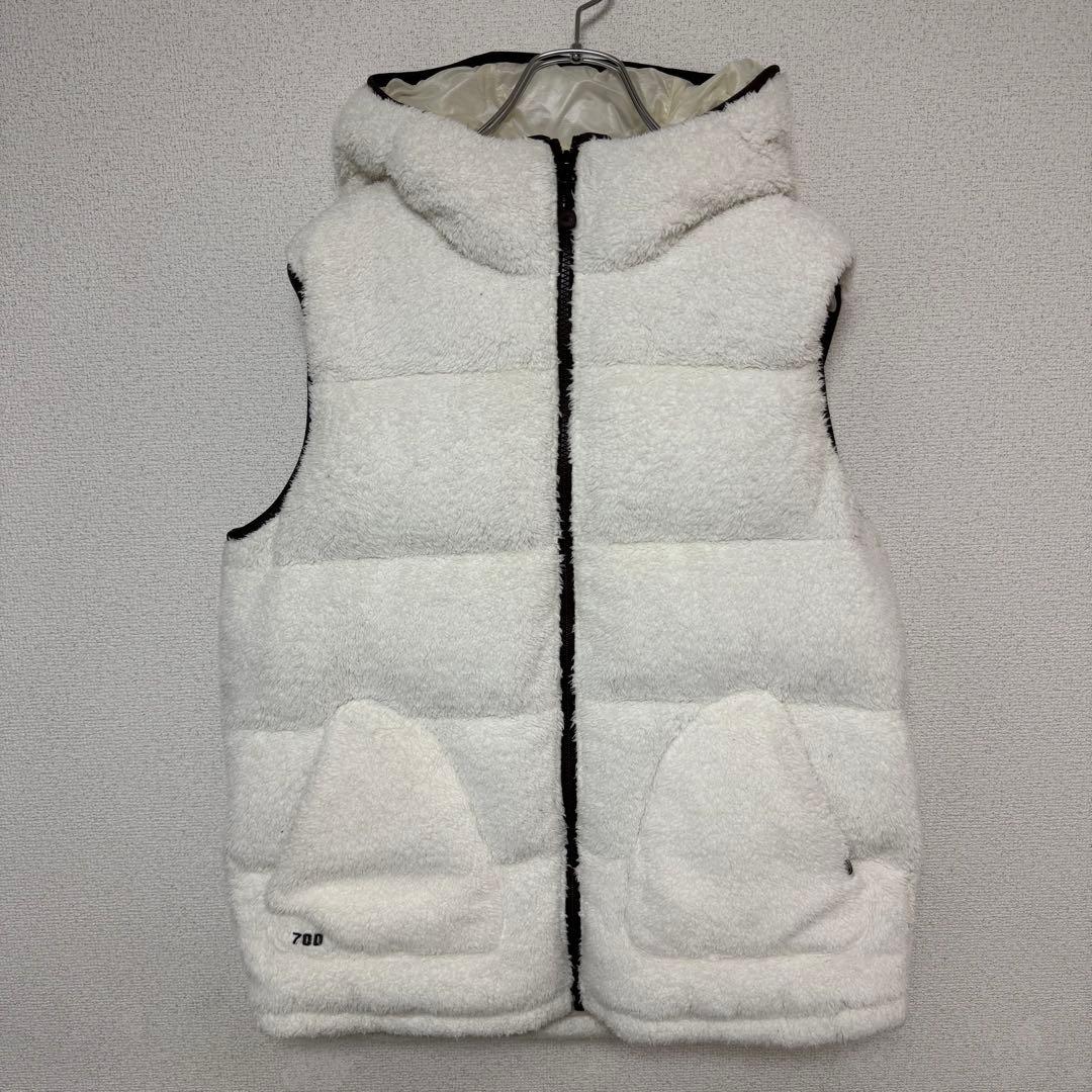 ノースフェイス ホワイトレーベル ボアフリース ダウンベスト 韓国限定 Lサイズ