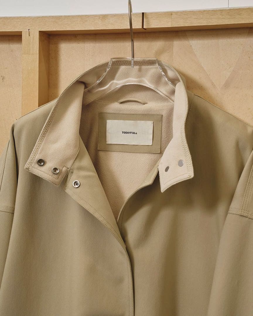 【現品画像あり】TODAYFUL スタンドカラーブルゾン 黒 ブラック