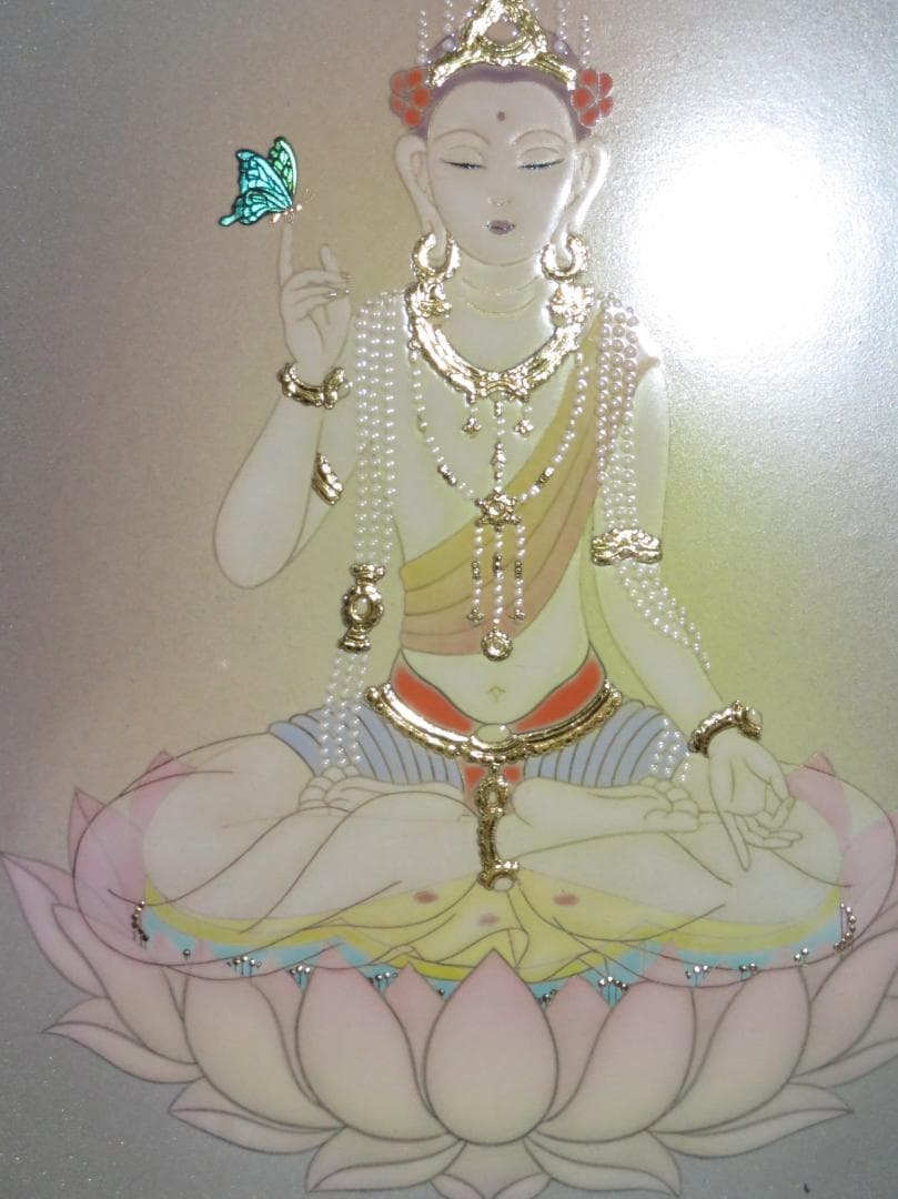 ぐり　草場一壽　「大調和」（仮題）　ダライ・ラマ　陶彩画　原画