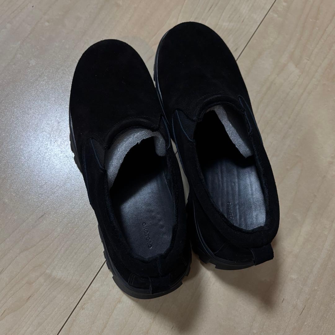 【OHOTORO】 mountain moc shoes black 25㎝