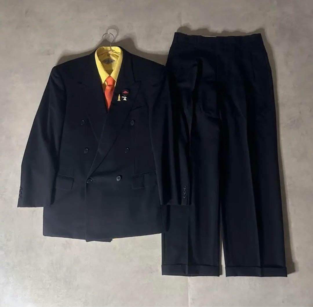 ダブルスーツ ネイビー セットアップ