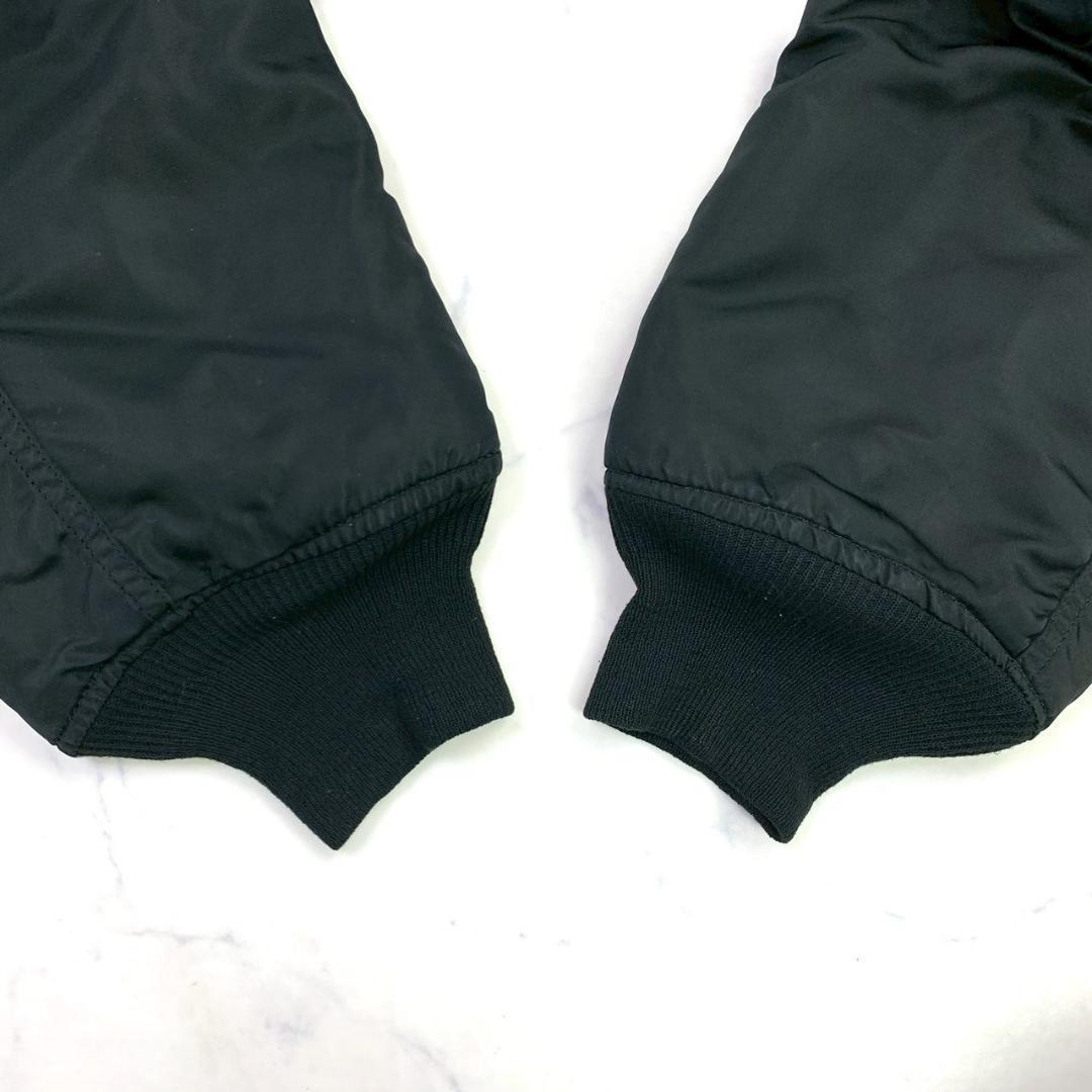 希少カラー★90s USA製 アルファ MA-1 バックロゴ 黒 XL　D258