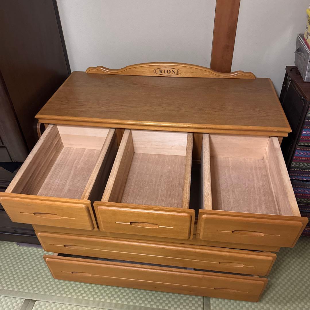 CRION 6段チェスト ナチュラルウッド　タンス