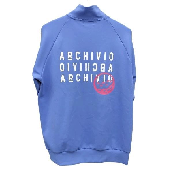 アルチビオ ARCHIVIO ハーフジッププルオーバー ブルー 48 ゴルフ