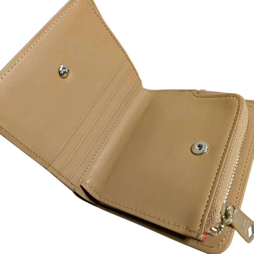 新品 ポールスミス 二つ折り財布 バニーエンボス ベージュ レディース