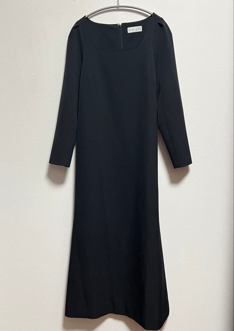 rim.ark Shoulder tuck long dress ブラック 38