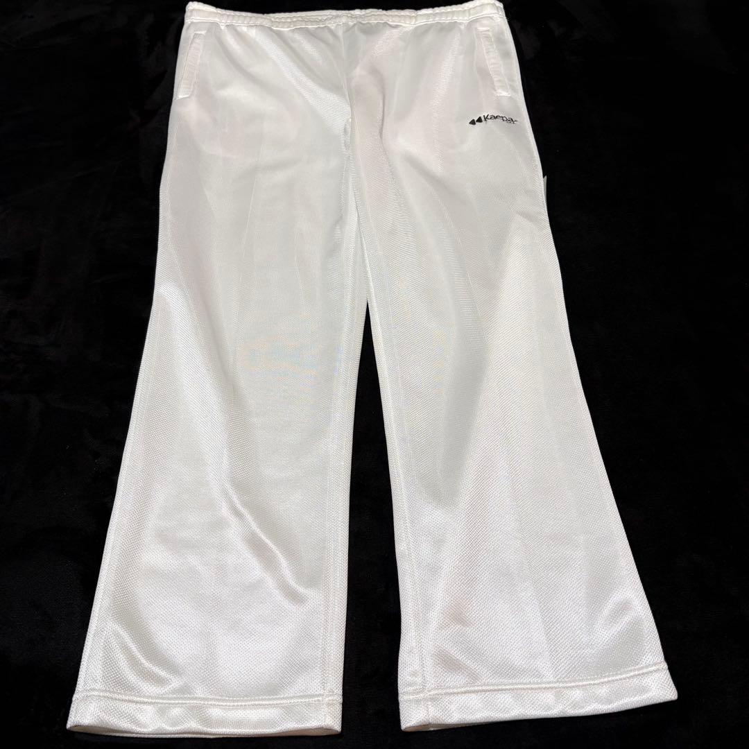 状態◯【Kaepa／ケイパ】トラックジャケット上下セット 刺繍ロゴ シルバー系