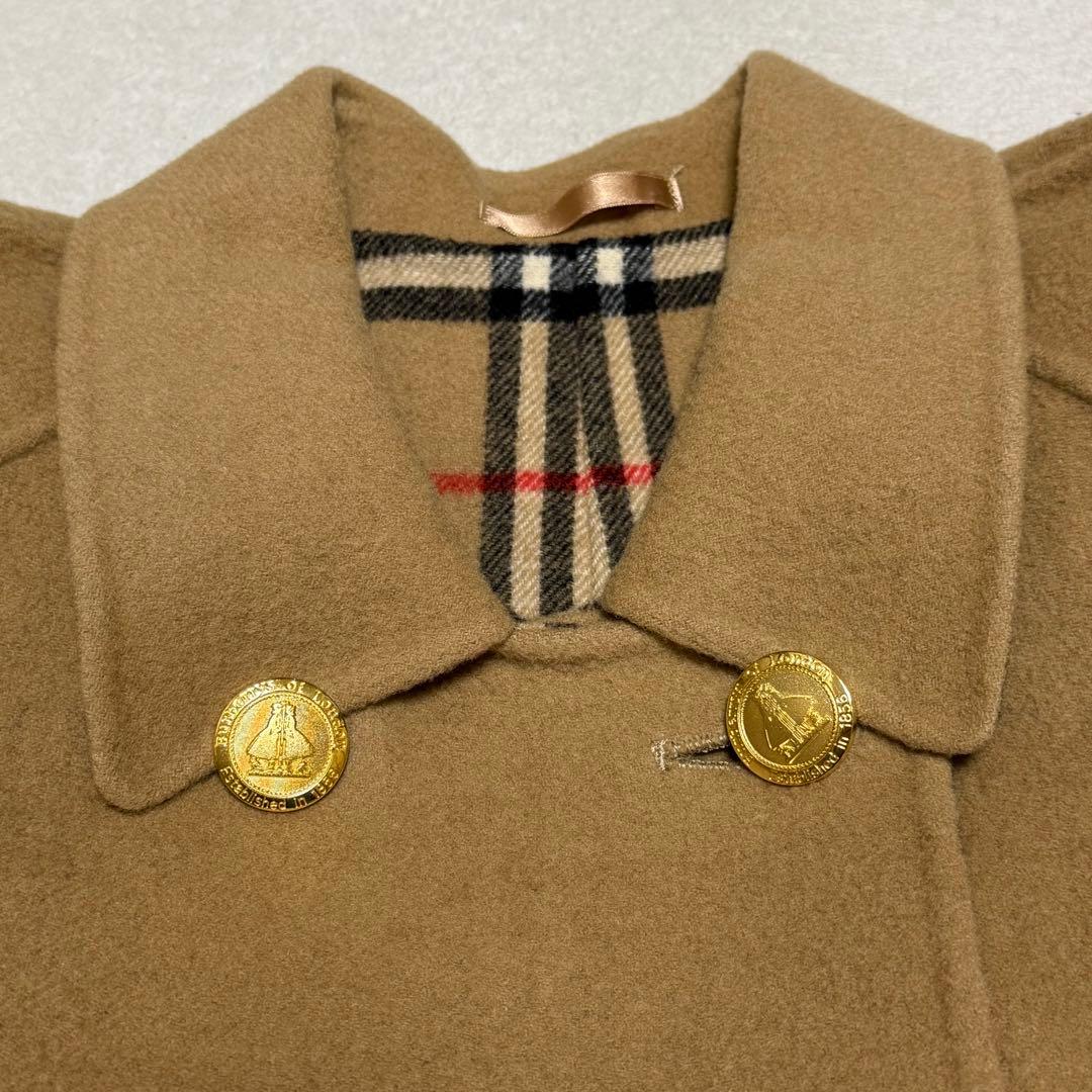 Burberrys ピーコート 金ボタン カシミア混 ビンテージ 7号