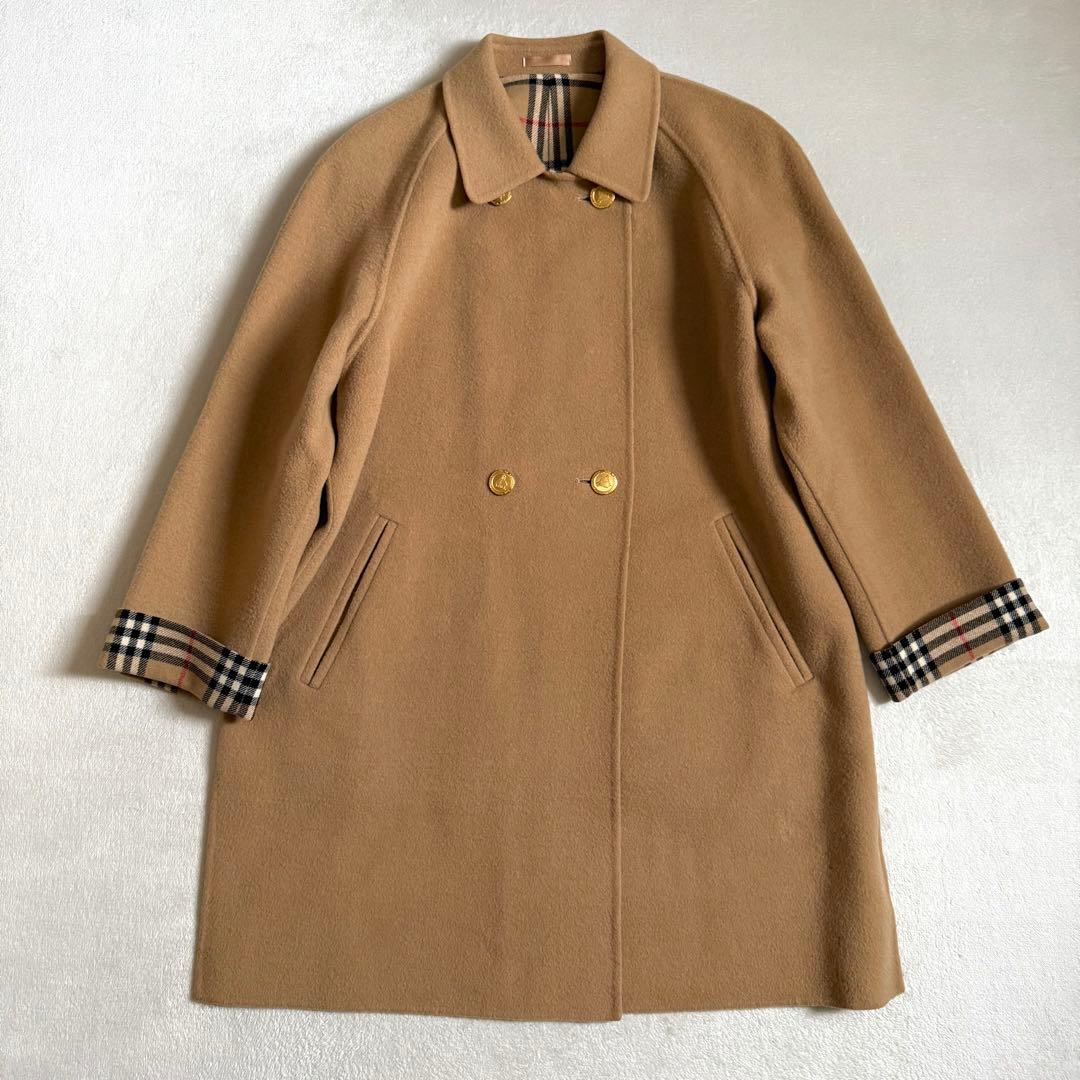 Burberrys ピーコート 金ボタン カシミア混 ビンテージ 7号