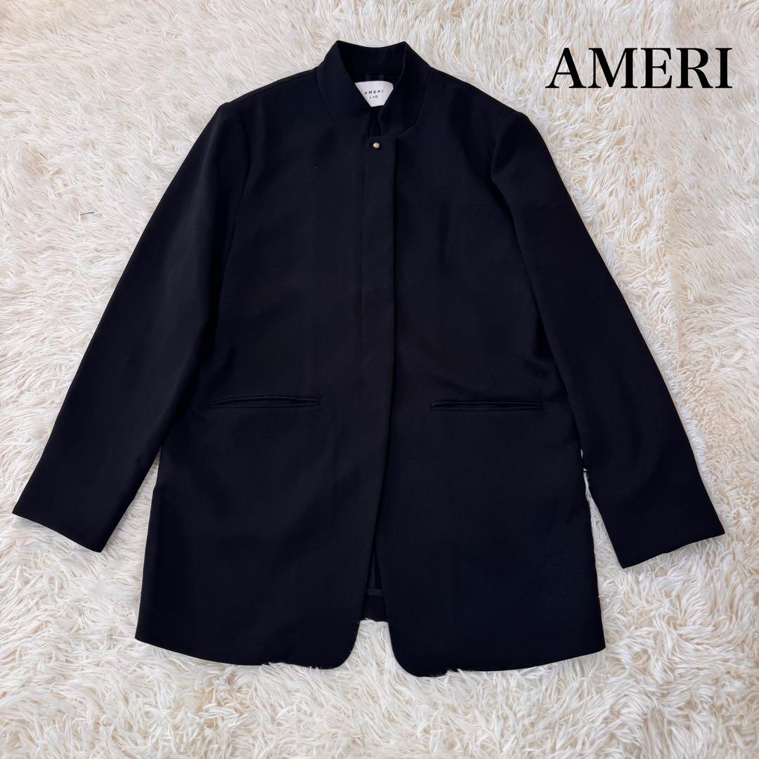 極美品　AMERI　TWILL JACKET LIKE TOP　アメリ　黒