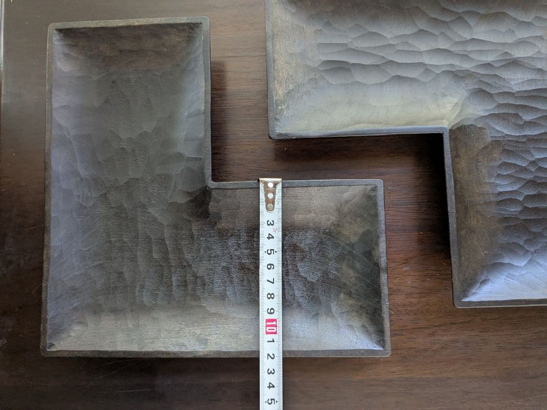 三谷龍二　L字型　木皿　２枚セット