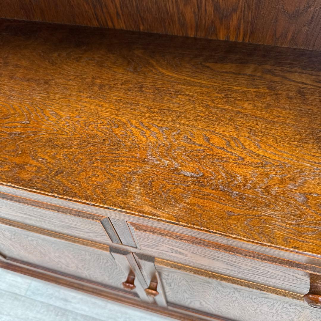 三越家具 Brugge ブルージュ 食器棚 飾り棚 ステンド