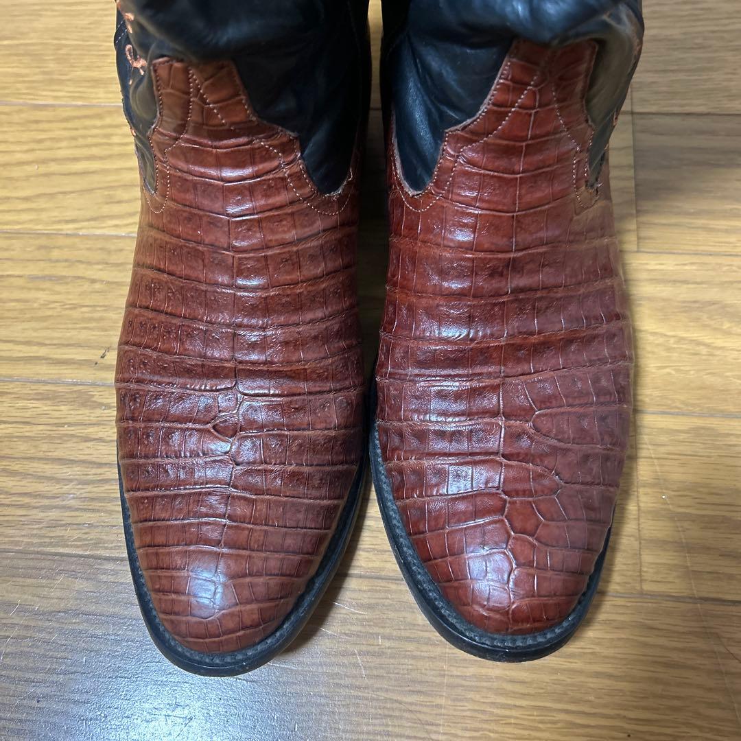 【極希少】Rios of Mercedes カイマン ウエスタンブーツ
